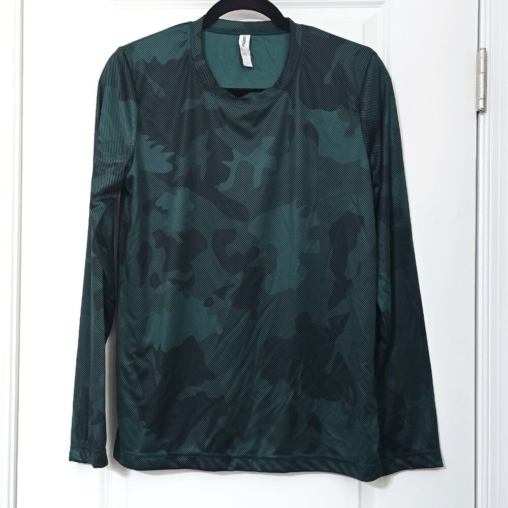 Nwot ALL SPORT- XS Men’s Performance Long‎ Sleeve Green Camo Athletic T-Shirt